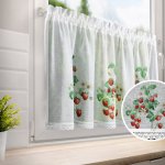 Dekorační krátká vitrážová záclona do kuchyně BERRIES 150x60 cm MyBestHome – Hledejceny.cz