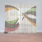 Sablio Záclony Retro abstrakce: 2ks 150x250cm – Hledejceny.cz