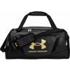Sportovní taška Under Armour UA Undeniable 5.0 Small Duffle Bag Black Medium Heather/Black/Metallic Gold 40 L
