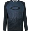 Cyklistický dres Oakley MTB dlouhý rukáv Tech Tee Grey Pixel Print pánský