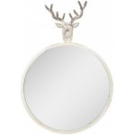Clayre & Eef antik kovové s hlavou jelena Deer vintage 48 x 10 x 67 cm Béžové – Hledejceny.cz