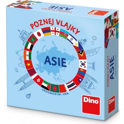 Dino Cestovní hra Poznej vlajky - Asie – Zboží Dáma