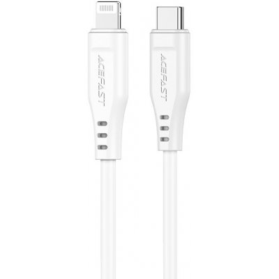 Acefast C3-01 MFI USB Typ C - Lightning, 30W, 3A, 1,2m, bílý