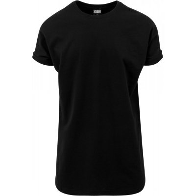 Long Shaped Turnup Tee black – Zboží Mobilmania