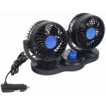 Ventilátor do auta dvourychlostní Turbo 2 x 10 cm 12V – Zboží Živě