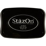 StazOn Razítkovací polštářek permanentní černý – Sleviste.cz