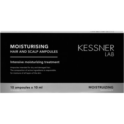 KESSNER LAB Hydratační ampulky na pokožku hlavy a vlasy 10 x 10 ml – Hledejceny.cz