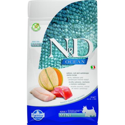 N&D Ocean Dog Adult Mini Salmon & Cod & Melon 0,8 kg – Hledejceny.cz