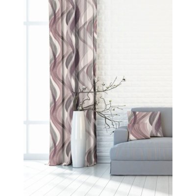 Závěsy dekorační Vlny starorůžové - více rozměrů - 145x250cm / Ne 391102-114 – Hledejceny.cz