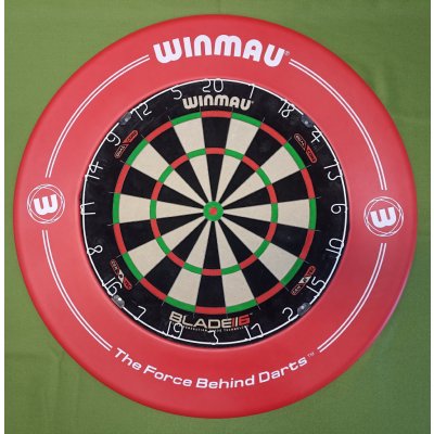 Winmau set DOUBLE - terč Blade 6 Dual Core + okruží Red Print – Zboží Dáma
