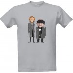 Tričko s potiskem Marv a Harry Sam Doma Home alone pánské Šedá melír – Zbozi.Blesk.cz