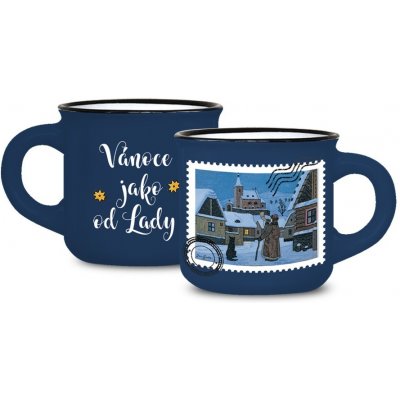 Nekupto Vánoční mini hrneček Noční město Josef Lada 100 ml – Zboží Mobilmania