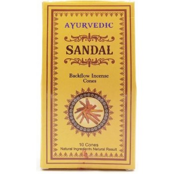 Ayurvedic Vonné jehlánky Tekoucí dým Santal 10 ks