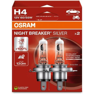 Osram Night Breaker Silver H4 P43t 12V 60/55W 2 ks 64193NBS-2HB | Zboží Auto