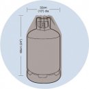 MAT GROUP Plachta krycí na plynovou lahev 15kg, pr.32x60cm, PE 90g/m2