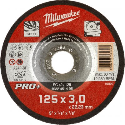 Milwaukee Řezný kotouč 125 x 3 mm 4932451496 – Zboží Dáma