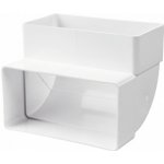 Dalap Koleno pro čtyřhranné potrubí kolmé 220 x 90 mm PVC 960p – Zboží Mobilmania