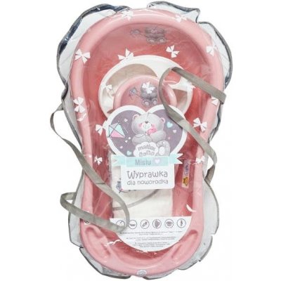 MALTEX výbavička pro novorozence medvídek růžová 84 cm – Zboží Mobilmania