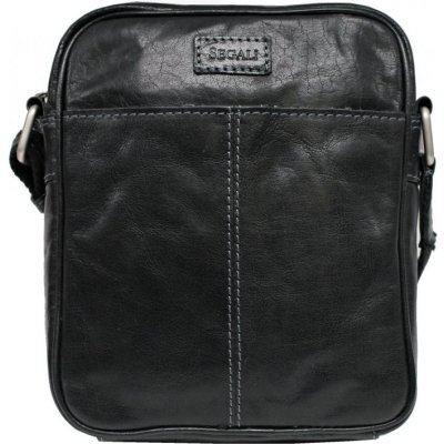 Segali pánská kožená taška přes rameno SG-27018 černá – Zboží Mobilmania