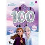 100 metalických samolepek s omalovánkovými listy Ledové království – Zboží Dáma