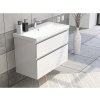 Koupelnový nábytek Intedoor Koupelnová skříňka s umyvadlem Landau Elite 70 cm bílá