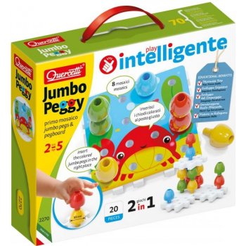 Quercetti Jumbo Peggy jumbo pegs & pegboard