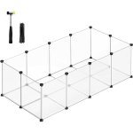 SONGMICS Ohrádka pro hlodavce kovová volnoběh zvířecí ohrádka 143 x 73 x 46 cm – Zboží Mobilmania