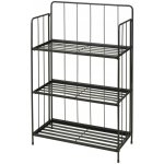 PROGARDEN Stojan na květiny kovový 3 patra 90 cm černá KO-X71000100 – Sleviste.cz