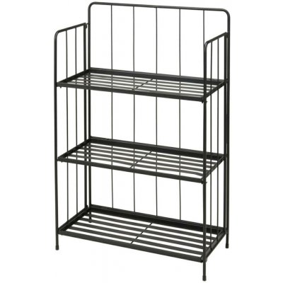 PROGARDEN Stojan na květiny kovový 3 patra 90 cm černá KO-X71000100 – Sleviste.cz