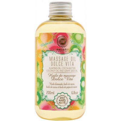 MASÁŽNÍ OLEJ SLADKÝ ŽIVOT DOLCE VITA 200 Ml RUČNĚ VYROBENÝ – Sleviste.cz