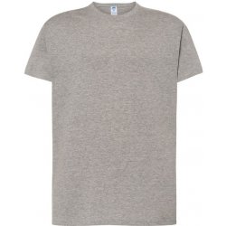 JHK tričko Regular Premium TSRA190 krátký rukáv pánské 1TE-TSRA190-Grey Melange Šedý melír
