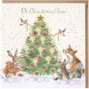 Přání Wrendale Designs Přání Wrendale Designs "Oh Christmas Tree", 15x15 cm - Vánoční stromek
