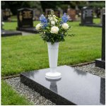 Madona hřbitovní váza plast se zátěží 32 cm – bílá – Hledejceny.cz