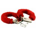Plyšová pouta Barva: Červená – Zboží Dáma