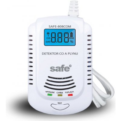 SAFE-Detekce SAFE 808COM kombinovaný detektor CO, hořlavých a výbušných plynů