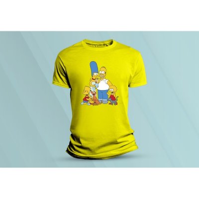 Sandratex dětské bavlněné tričko Simpsonovi. Žlutá – Zboží Mobilmania