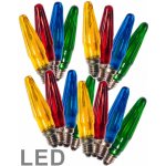 Žárovky pro řetěz LED ASTERIA Filament E-10 14V/0,2W 16ks MIX barevné 1ks – Hledejceny.cz
