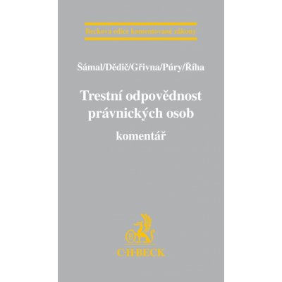 Trestní odpovědnost právnických osob. Komentář – Zboží Mobilmania