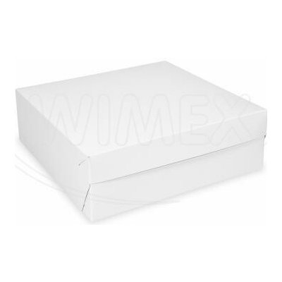 WIMEX s.r.o. WIMEX s.r.o. Krabice na dort (PAP) bílá 18 x 18 x 9 cm [50 ks] – Hledejceny.cz