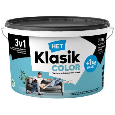 Het Klasik Color malířská barva, 0477 modrý karibik, 7+1 kg – Zbozi.Blesk.cz