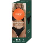 Snuggs Menstruační kalhotky Brief pro silnou menstruaci černé – Zboží Dáma