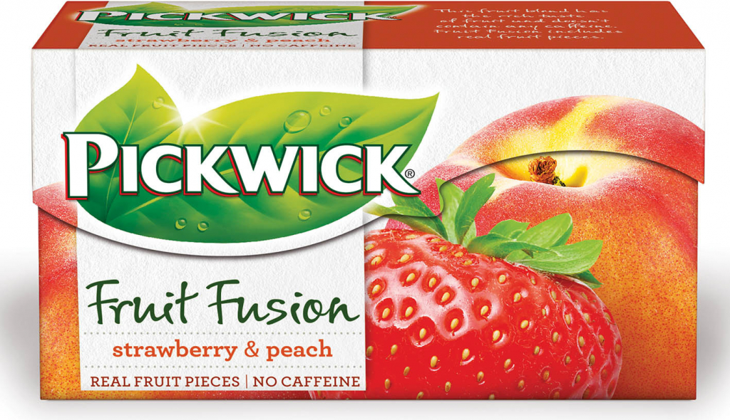 Pickwick Broskev s jahodami 20 x 2 g od 50 Kč - Heureka.cz