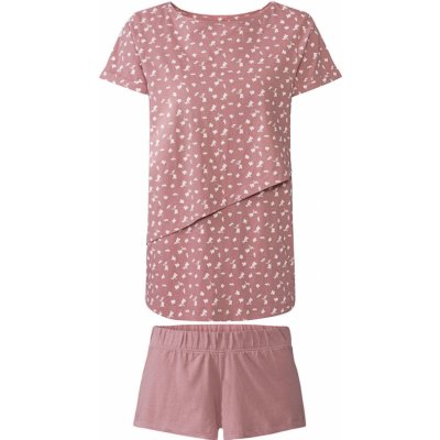 esmara dámské pyžamo na kojení BIO světle růžová