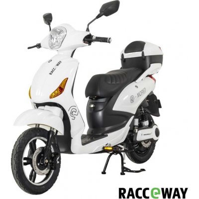 Racceway E-Moped 250W 12Ah bílá lesklá – Hledejceny.cz