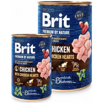 Brit Premium by Nature Adult Chicken with Hearts 6 x 800 g