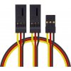 Kabel a konektor pro RC modely Hitec 4701 S "Y"-kabel JR plochý silný krátký 15cm