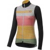 Cyklistický dres Dotout Fanatica Wool zateplený pink/yellow dámský