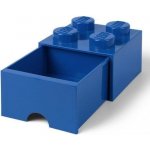 LEGO® úložný box s šuplíkem 25 x 25 x 18 cm modrá – Zboží Dáma