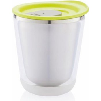 XD Design Sport Dia travel mug stříbrná/lime 227 ml