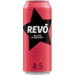 Revo Cherry Alco energy Energetický nápoj s alkoholem 8,5 % 0,50 l – Sleviste.cz